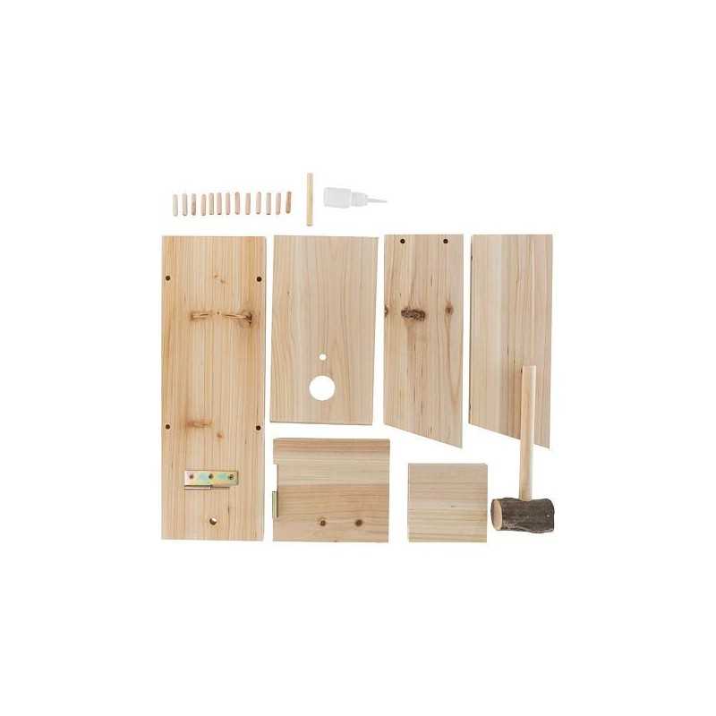 Venkovní budka pro sýkorky udělej si sám 12x36x15 cm