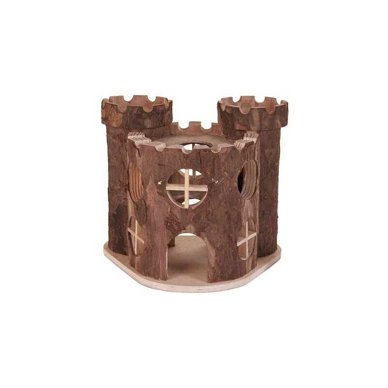 Dřevěný hrad MATTI pro hlodavce 17x15x12cm TRIXIE