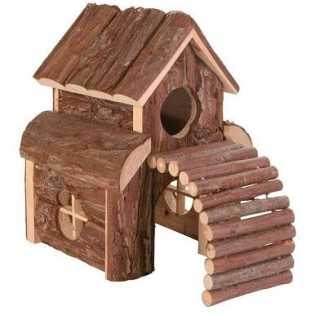 Natural Living dřevěný domek dvoupatrový FINN 13 x 20 x 20 cm