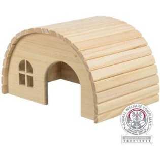 Dřevěné iglú pro hlodavce, 29 x 17 x 20 cm, např. morče