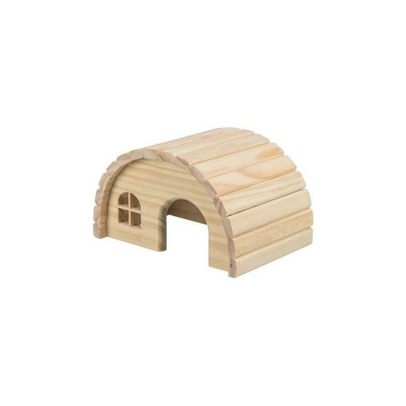 Dřevěné iglú pro hlodavce, 29 x 17 x 20 cm, např. morče