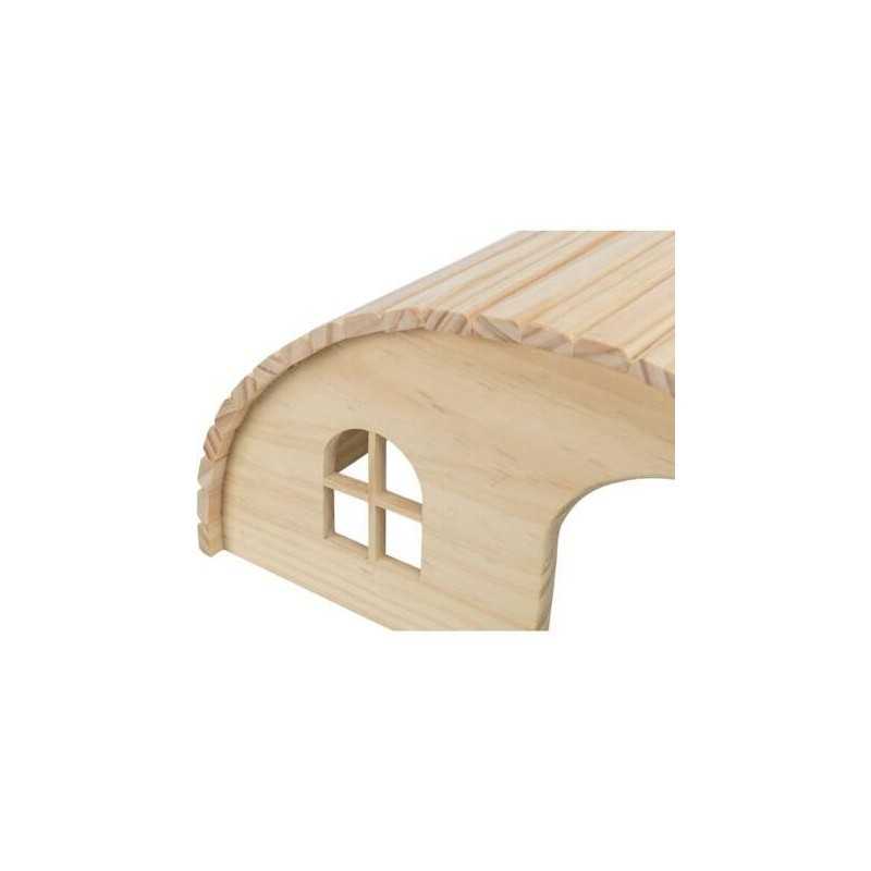 Dřevěné iglú pro hlodavce, 29 x 17 x 20 cm, např. morče