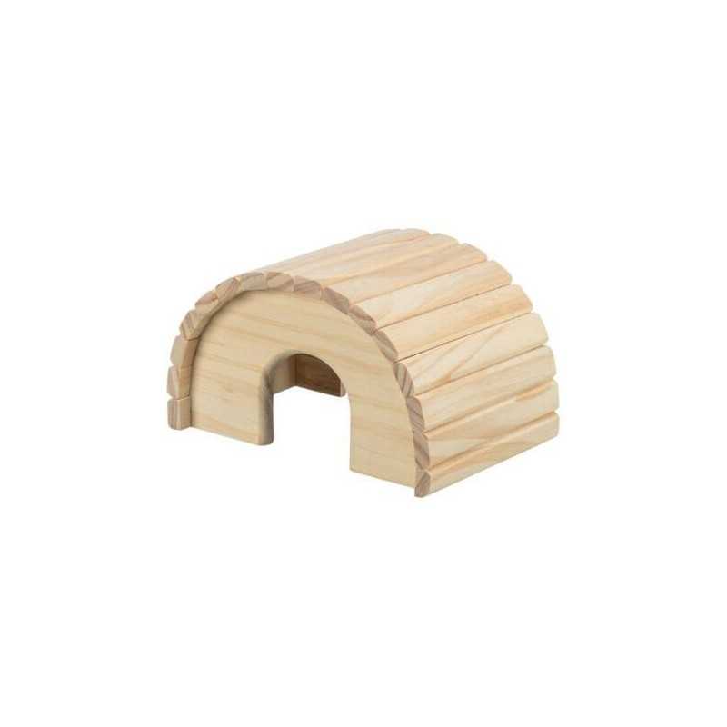Dřevěné iglú pro hlodavce, 19 x 11 x 13 cm, např. myš+křeček