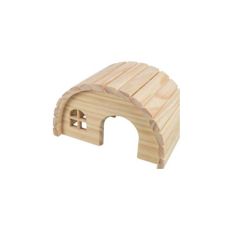 Dřevěné iglú pro hlodavce, 19 x 11 x 13 cm, např. myš+křeček