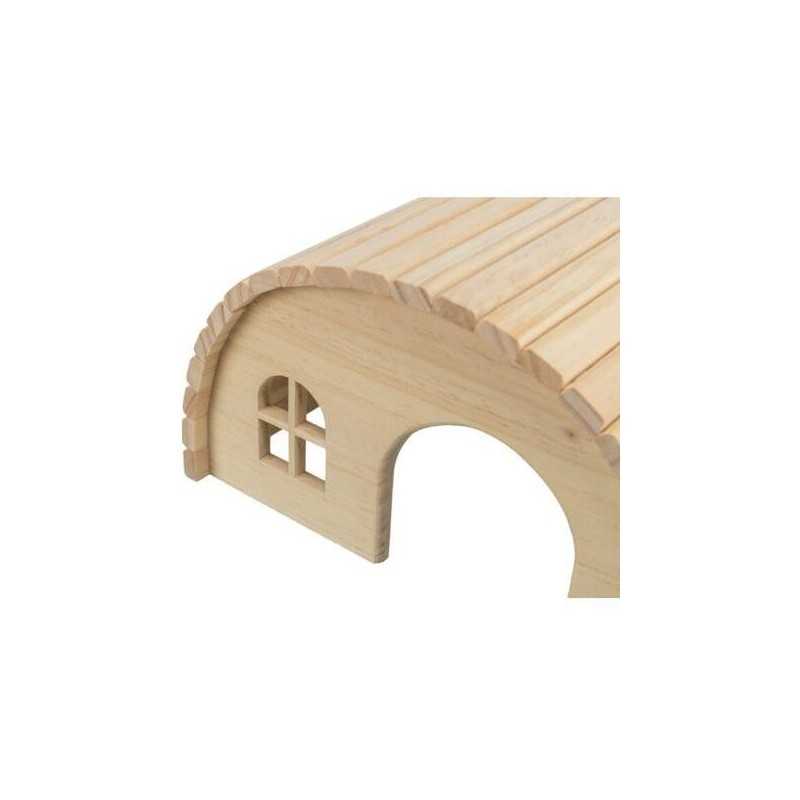 Dřevěné iglú pro hlodavce, 19 x 11 x 13 cm, např. myš+křeček