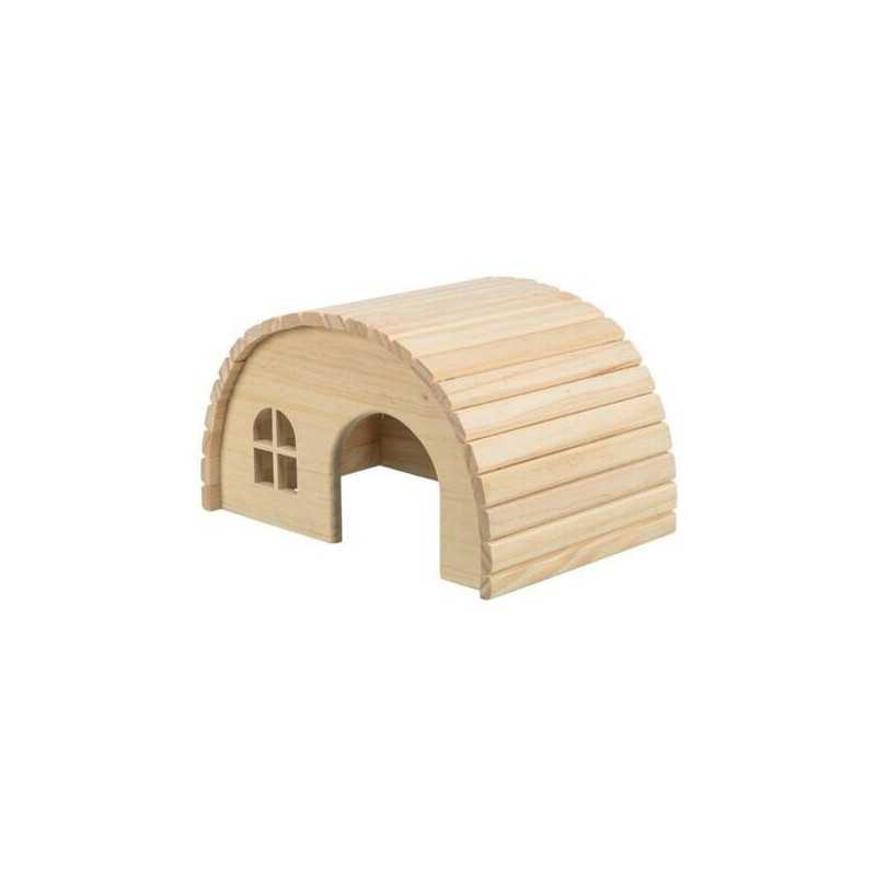 Dřevěné iglú pro hlodavce, 19 x 11 x 13 cm, např. myš+křeček