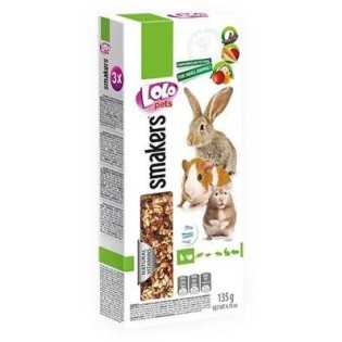 LOLO SMAKERS 3v1 klasy ovoce/zelenina/carob pro hlodavce 135 g
