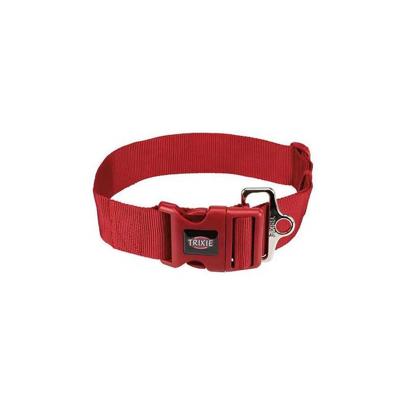 Obojek PREMIUM - červený, M-L:40-60cm/50mm