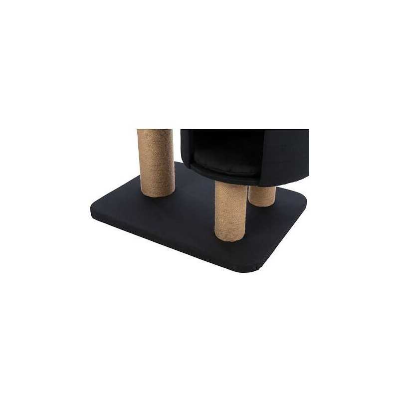 XXL škrabadlo TEITES, 148 cm, 2 iglů, robustní sloupky, černá