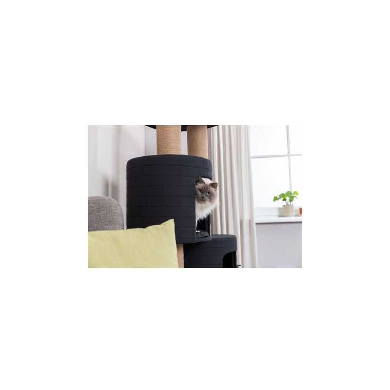 XXL škrabadlo TEITES, 148 cm, 2 iglů, robustní sloupky, černá