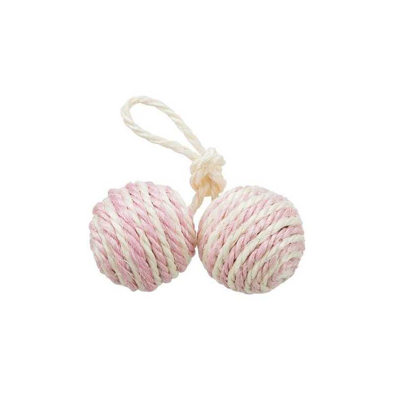 Sisalové míčky 2 ks s catnipem