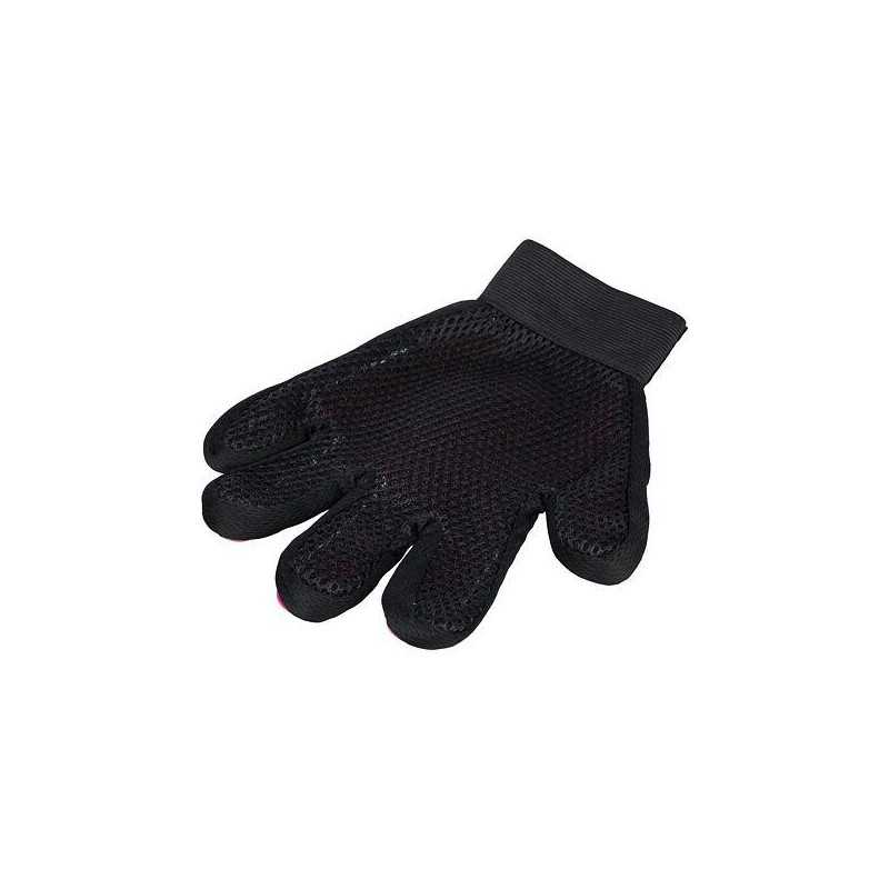 Rukavice k péči o srst, 16 x 24 cm, síťovina/TPR, růžová