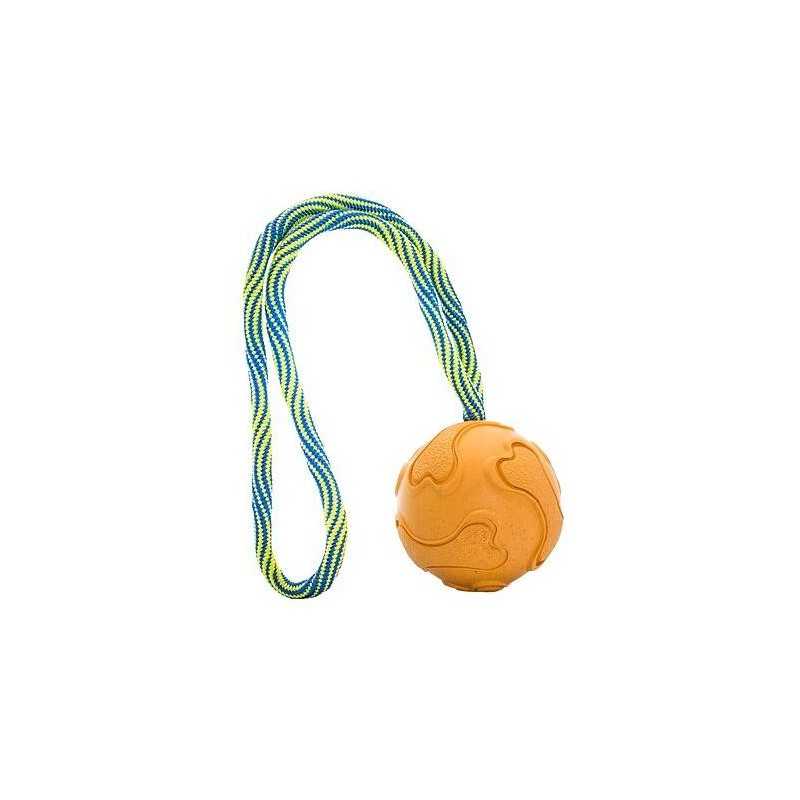 Vrhací tréninkový míč s vlákny z rýžových slupek, na laně 6/30 cm HipHop