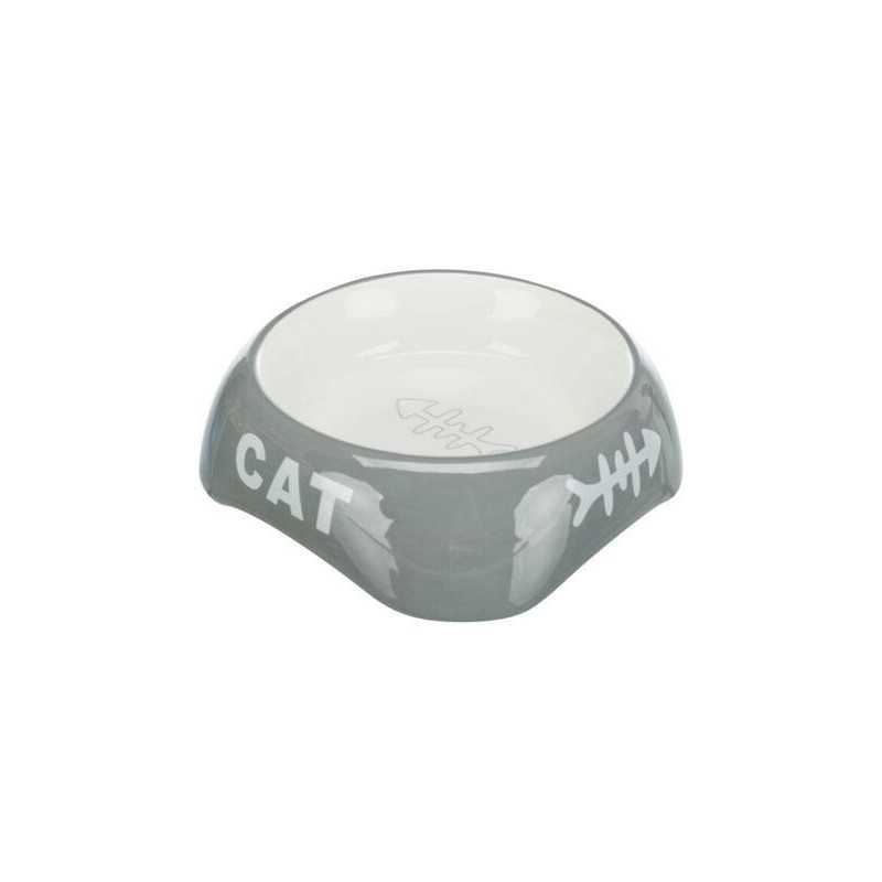Keramická miska 200ml/13cm - CAT + rybí kostra