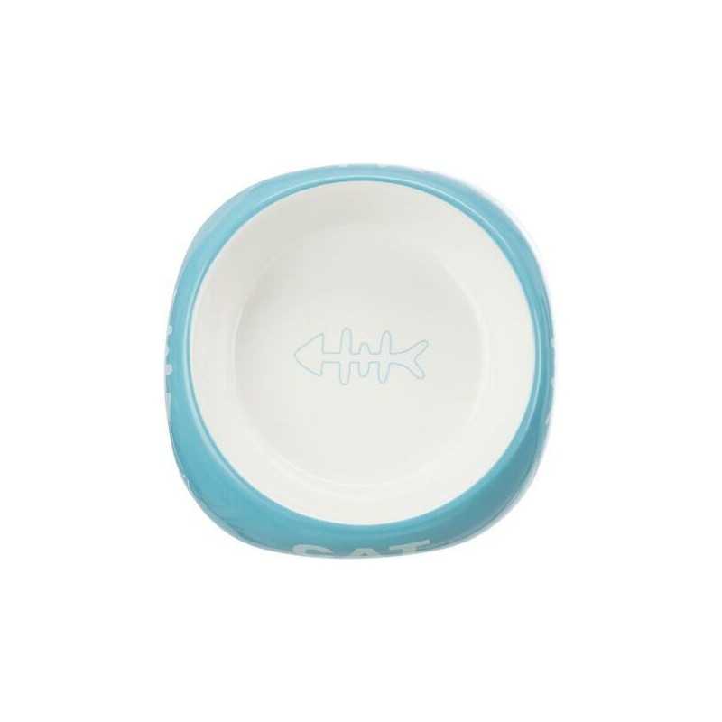 Keramická miska 200ml/13cm - CAT + rybí kostra