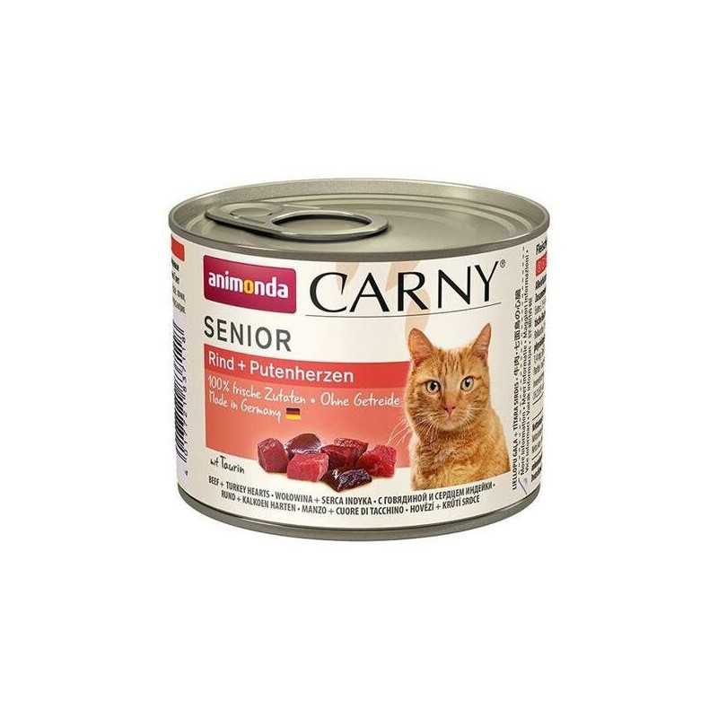 ANIMONDA konzerva CARNY Senior - hovězí, krůtí srdce 200g