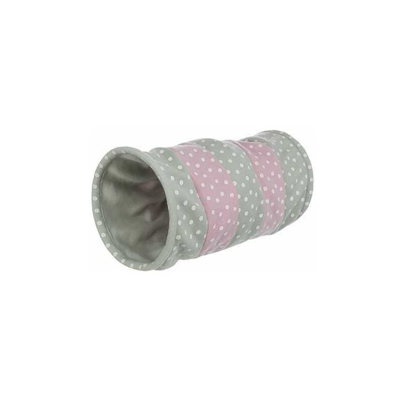 Barevný tunel pro kočky, flízový 25x50 cm